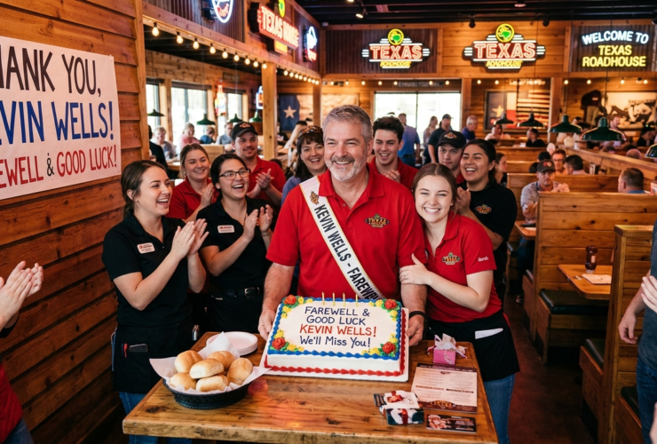Texas roadhouse employee kevin wells farewell