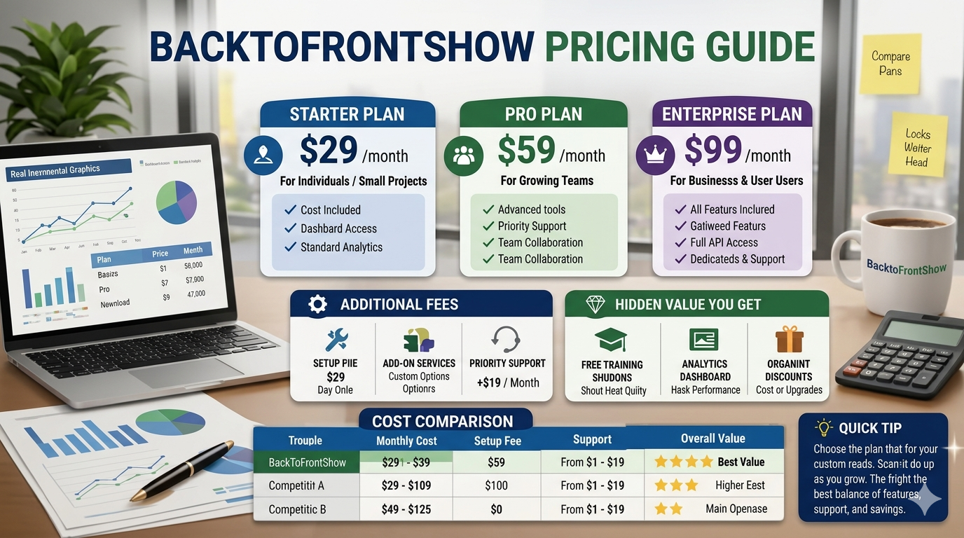 Backtofrontshow pricing