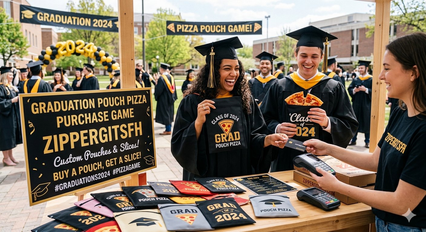 Graduations pouch pizza purchase game zippergitsfh